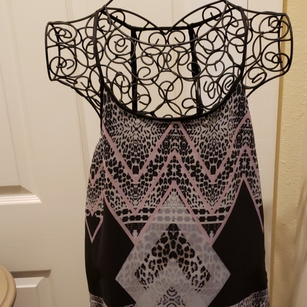 NWT Buffalo Sz S/P Black/Pink/White Beach Coverup